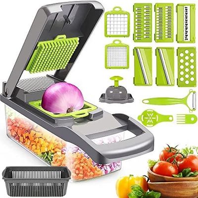Soyez créatif dans la cuisine avec notre trancheuse manuelle de fruits et légumes mandoline 12 en 1