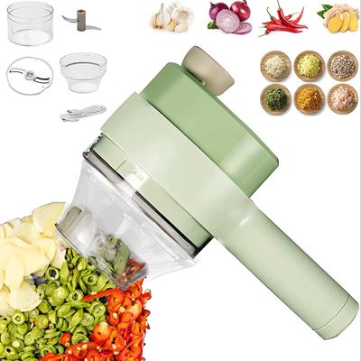 Coupeuse de cuisine en acier inoxydable de type ABS PP PC Europe Portable 4 en 1