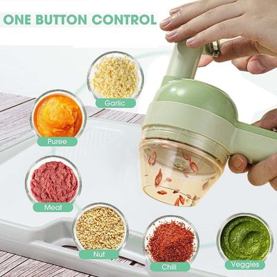 Coupeuse de cuisine en acier inoxydable de type ABS PP PC Europe Portable 4 en 1