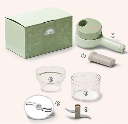 Coupeuse de cuisine en acier inoxydable de type ABS PP PC Europe Portable 4 en 1