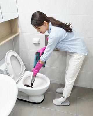 Pompes mini-toilettes pour déboucher les toilettes ABS en caoutchouc en acier inoxydable