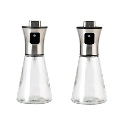Bouteille de pulvérisation d'huile en acier inoxydable de 200 ml pour la cuisine et les activités en plein air