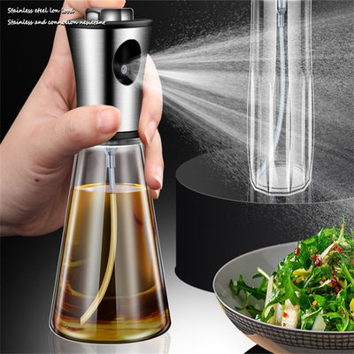 Bouteille de pulvérisation d'huile en acier inoxydable de 200 ml pour la cuisine et les activités en plein air
