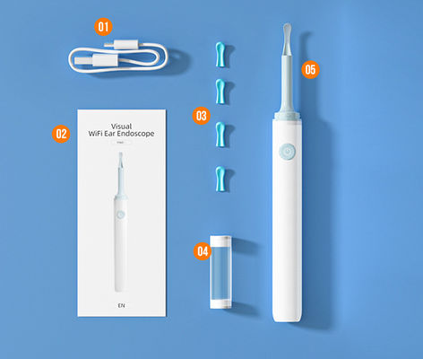 3.9mm HD Otoscope d'oreille numérique WiFi avec fonction directionnelle d'IA et connectivité WiFi