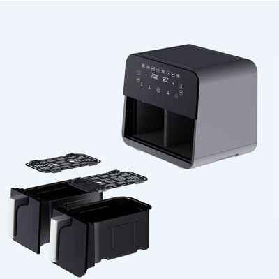 9L écran tactile Friture à double air Friture électrique à fond Smart Rack sans huile