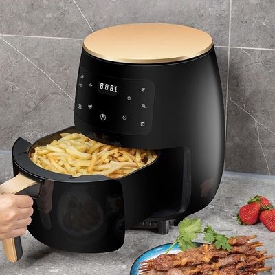 Fonction avec indicateur lumineux 4.5L 6L surface de cuisson antiadhésif friteuse à air sans huile
