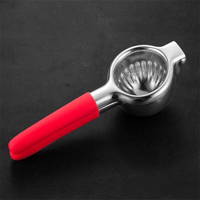 340G Limousine Citrus Press Juicer avec construction en acier inoxydable et poignée en silicone doux