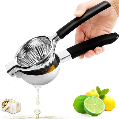 340G Limousine Citrus Press Juicer avec construction en acier inoxydable et poignée en silicone doux