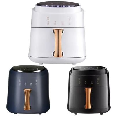 6L 3L écran tactile Friteuse à double air Friteuse à fond électrique Four Smart Rack sans huile Friteuse à air en plastique