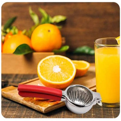 340G Limousine Citrus Press Juicer avec construction en acier inoxydable et poignée en silicone doux