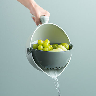 Réservoir à double couche détachable coffre de drainage rotatif coffre de drainage en plastique pour oiseaux