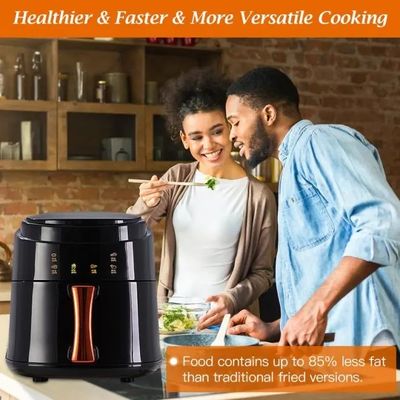 Écran tactile intelligent de 8L de 1400W, friteuse électrique sans huile, friteuse à air chaud