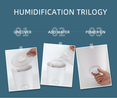 Smart Auto-Shut-Off et lumière de nuit colorée Humidificateur d'air de 3,0 L pour un sommeil paisible