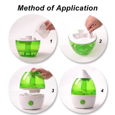 Humidificateur silencieux de capacité de 1,0-2,5 L pour la protection contre la pénurie d'eau à la maison et dans les salles pour bébés