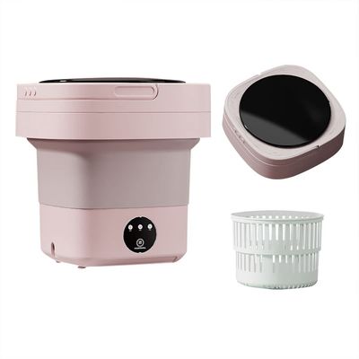 Tube en plastique entièrement automatique Mini machine à laver pliante portable pour chaussettes de sous-vêtements