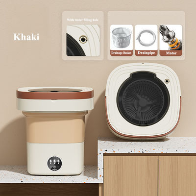 Tube en plastique entièrement automatique Mini machine à laver pliante portable pour chaussettes de sous-vêtements