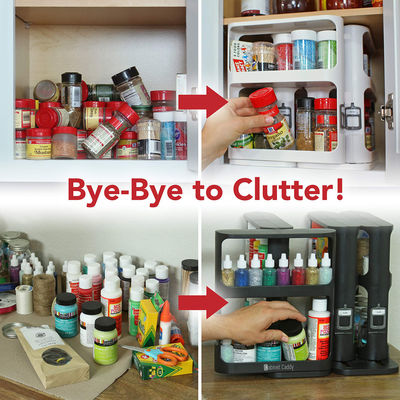 Organisateur de cabinet de conception modulaire pour le placement d'huiles essentielles et le stockage de cosmétiques