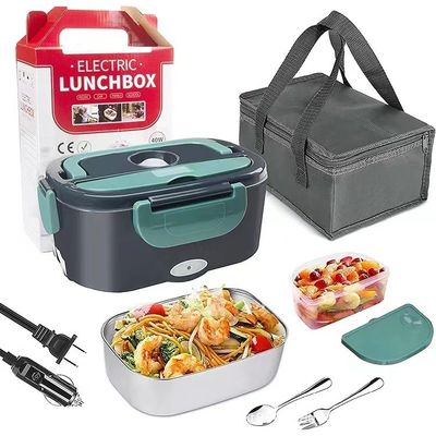 Car Truck Office Food Résistant à la chaleur chauffage Portable boîtes à lunch électriques avec sac isolant
