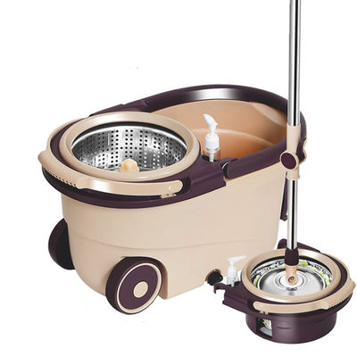 Wringer en acier inoxydable 360 Spin Easy Clean Cyclone Sélection de gommages et de seaux pour nettoyer le sol