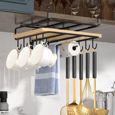 Multificational ménage cuisine stockage en acier inoxydable mur cabinet suspendu racks