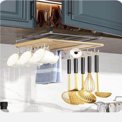 Multificational ménage cuisine stockage en acier inoxydable mur cabinet suspendu racks