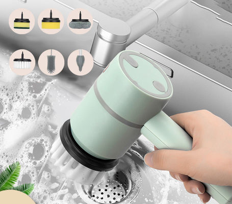 Brosse électrique de nettoyage pour le nettoyage durable de la cuisine et de la salle de bain USB rechargeable