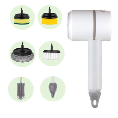 Brosse à évier électrique 6 en 1 Brosse à baignoire portable pour nettoyer la salle de bain et la cuisine