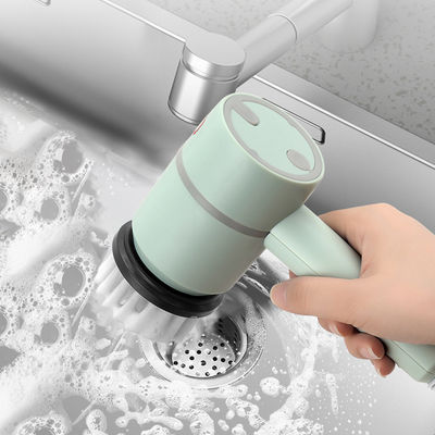 Brosse à évier électrique 6 en 1 Brosse à baignoire portable pour nettoyer la salle de bain et la cuisine