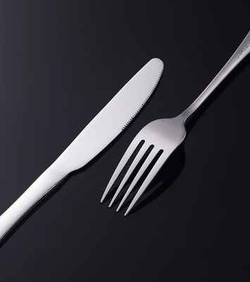 Set de couverts de restaurant pour la maison Hôtel 410 couteau en acier inoxydable cuillère à soupe pour gâteau au steak
