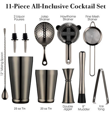 Conception classique Kit de fumeur à cocktail à 11 pièces 750 ml/600 ml pour la fabrication