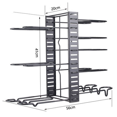 Plateau de fer pliable fonctionnel pour le stockage des planches de coupe de cuisine