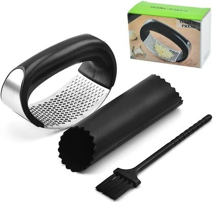 Logo personnalisé Outils pour fruits et légumes Outils en acier inoxydable Presse à l'ail Chopper Outil de cuisine Gadget