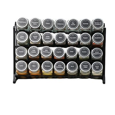 Organiseur de bouteille d'épices de type métallique à 3 niveaux pour comptoir de cuisine
