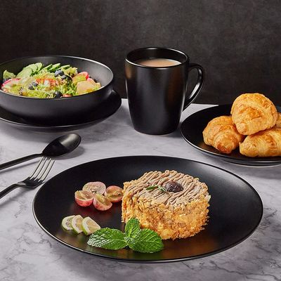La vie exquise Porcelaine céramique Vaisselle à table Vaisselle à dîner Cuillère à soupe Plate Bowl Set Home