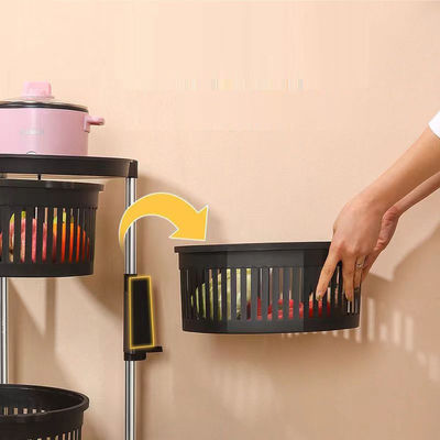 Organisez efficacement votre armoire de cuisine avec un entrepôt de garde-manger multifonctionnel à 4 couches