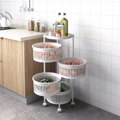 Entrepôt de cuisine durable 3/4/5 couches d'étagères rotatives pour une maison plus verte