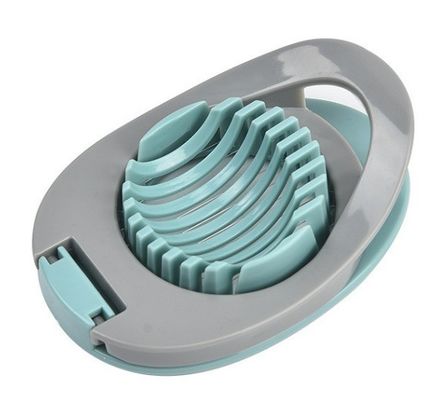 Coupeuse d'œufs en acier inoxydable pour œufs bouillis Fil de coupe d'œufs manuel 12*8,3*3,2 cm