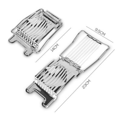 Coupeuse de bananes en acier inoxydable à conserve de jambon d'œuf 14*9,5*2,2 cm Outils d'œufs pour œufs bouillis