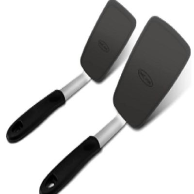 En stock 2 Pack 600F Résistant à la chaleur Non collant Flipping œufs Spatula de silicone 149 115G