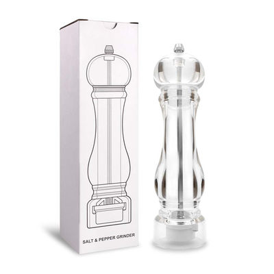 Moulin à sel et poivre en acier inoxydable 60X221mm pratique pour les professionnels occupés