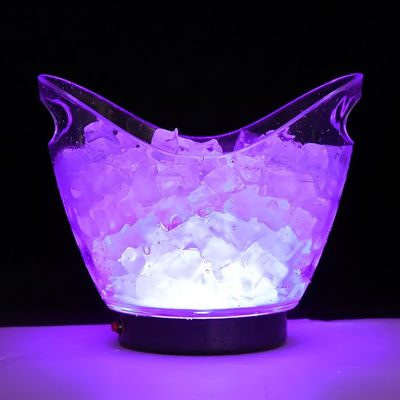 Boîtes de glace Tongs Type Grand récipient en plastique de bière avec poignées et éclairage LED