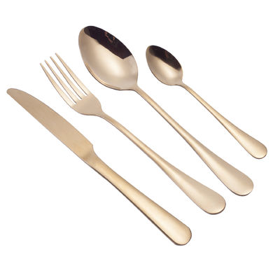 193G Outils en vrac Plaqué or Couverts en acier inoxydable Ensemble de couverts Cuisine fourchette cuillère couteau