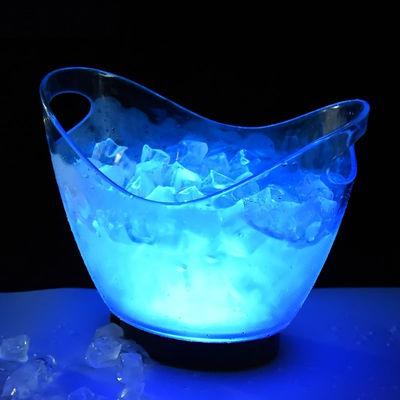 Boîtes de glace Tongs Type Grand récipient en plastique de bière avec poignées et éclairage LED