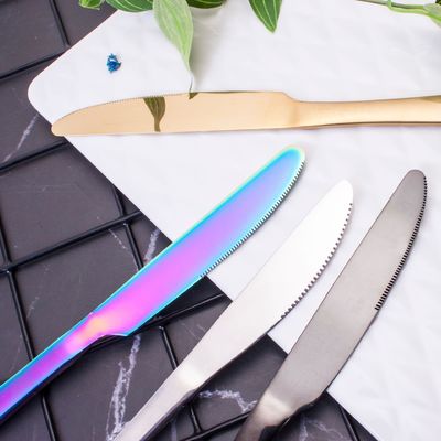 193G Outils en vrac Plaqué or Couverts en acier inoxydable Ensemble de couverts Cuisine fourchette cuillère couteau