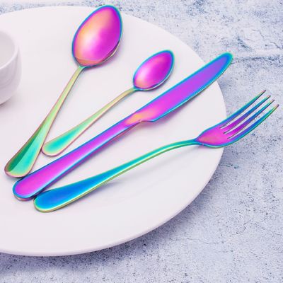 193G Outils en vrac Plaqué or Couverts en acier inoxydable Ensemble de couverts Cuisine fourchette cuillère couteau