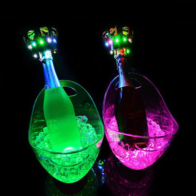 Forme ovale LED luxe clignotant Vin Vodka Whiskey Champagne Bouteilles pour la fête du bar KTV