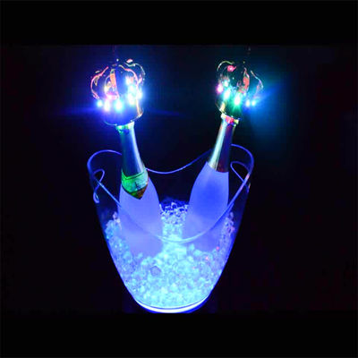 Forme ovale LED luxe clignotant Vin Vodka Whiskey Champagne Bouteilles pour la fête du bar KTV