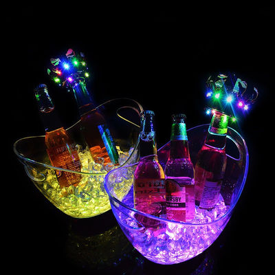 Forme ovale LED luxe clignotant Vin Vodka Whiskey Champagne Bouteilles pour la fête du bar KTV