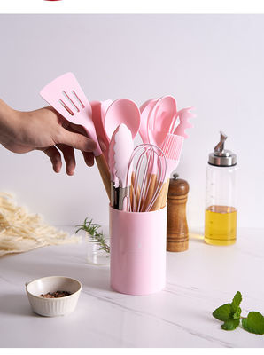 Ensemble de 33 ustensiles de cuisine sans adhésifs avec poêles à frire multicolores et cuillère à spatule chinoise