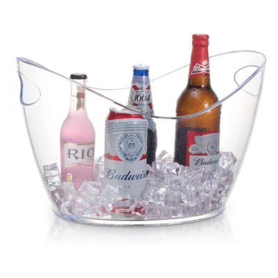 8L LED Bouteille de glace en plastique acrylique Style de conception moderne pour le bar de fête Bouteilles Tongs Type